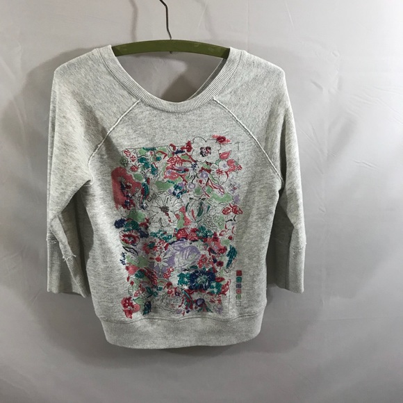 Anthropologie Tops - Anthropologie Postmark Embroidered sweatshirt